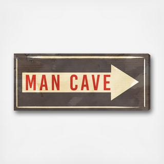Hatcher & Ethan Man Cave Sign Canvas Art
