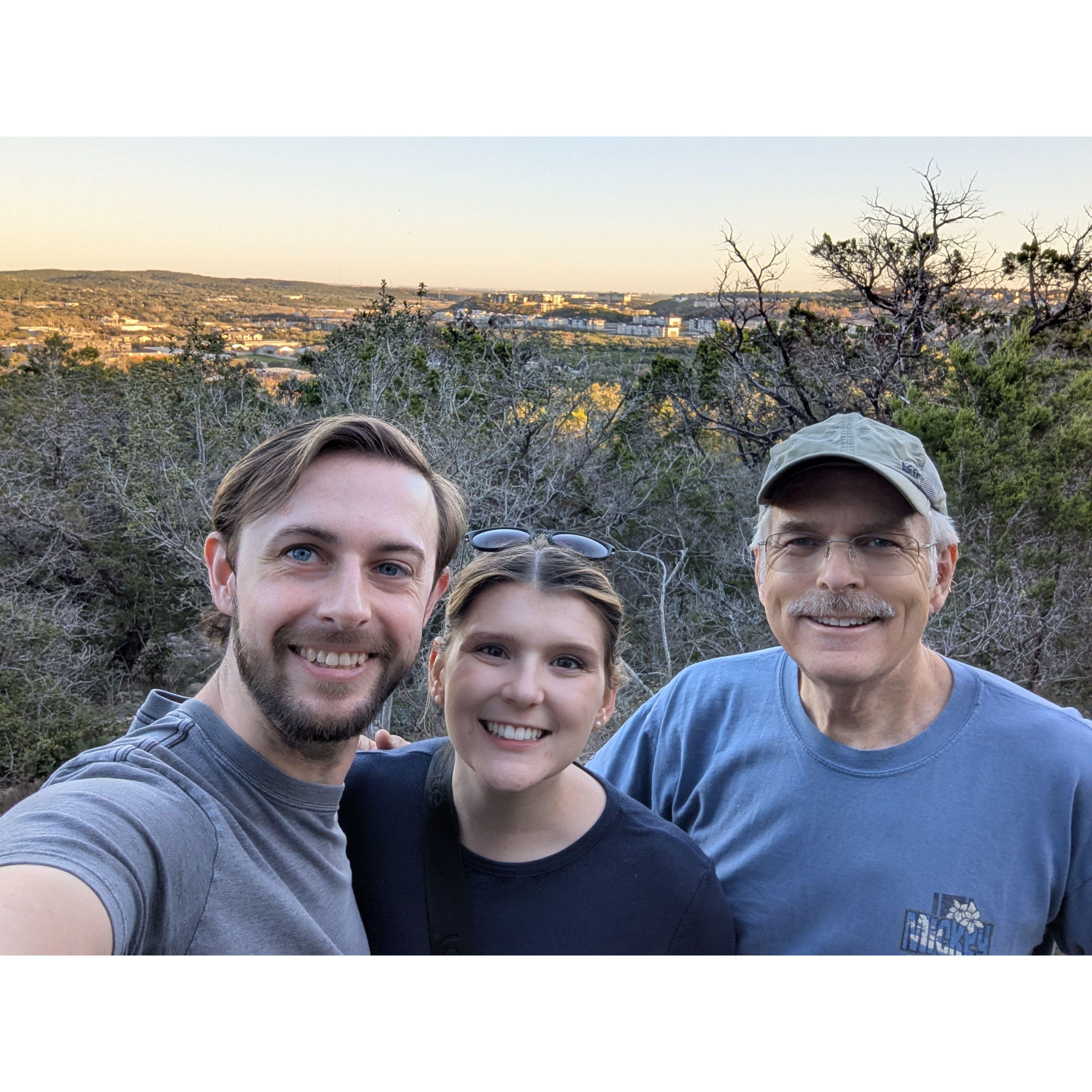 Hiking at Friedrich Wilderness Park in San Antonio, TX