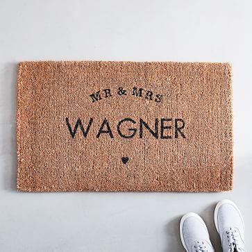 Customized Mr & Mrs Doormat