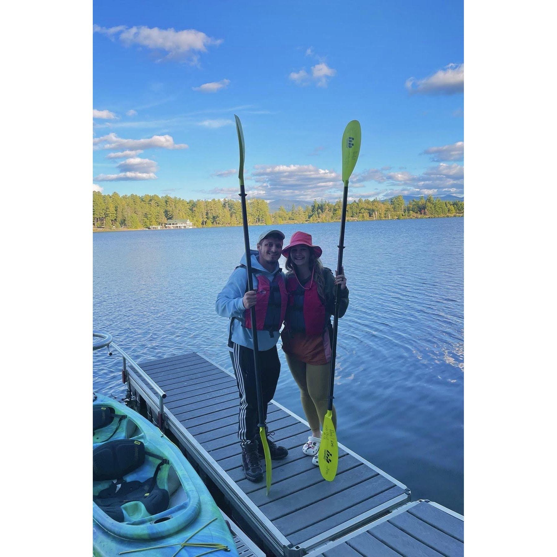 Lake Placid after kayaking