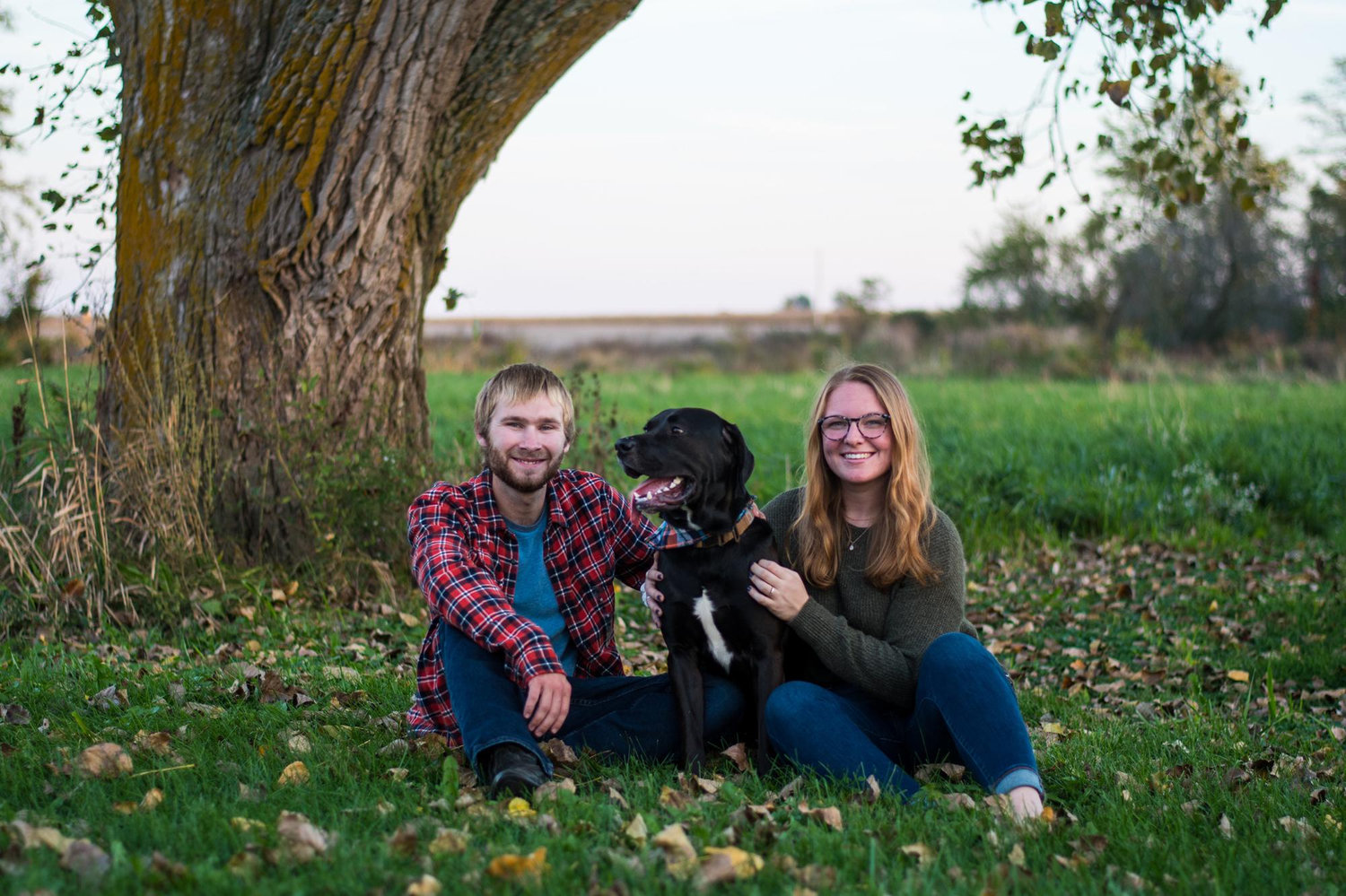 Our little family. 

Joshua, Obie, and Kiersten