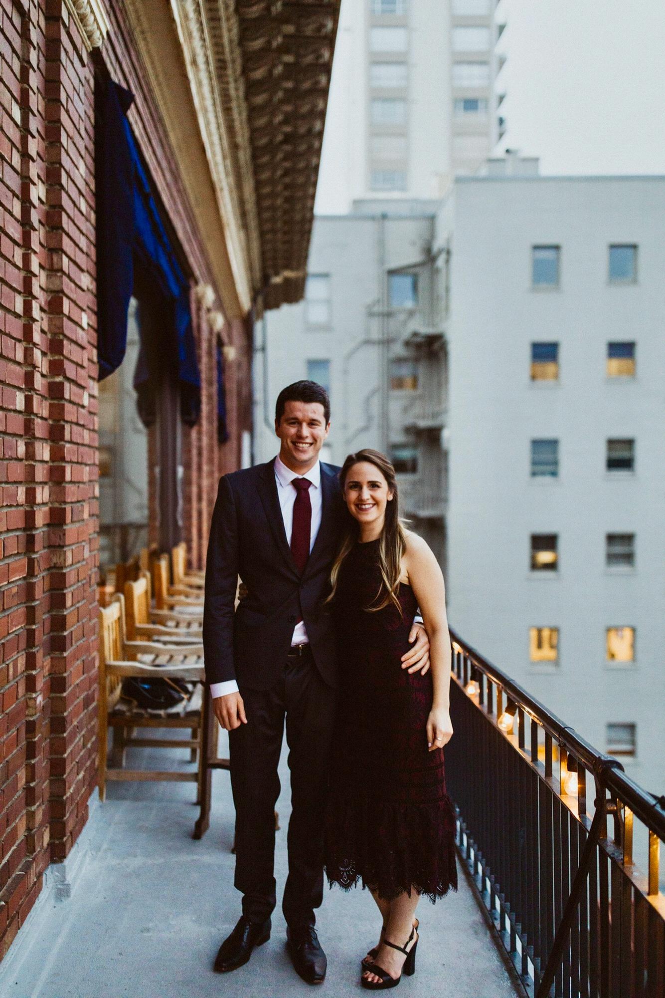 We got fancy for another friend's wedding, this time in San Francisco. It was a beautiful winter wedding!
