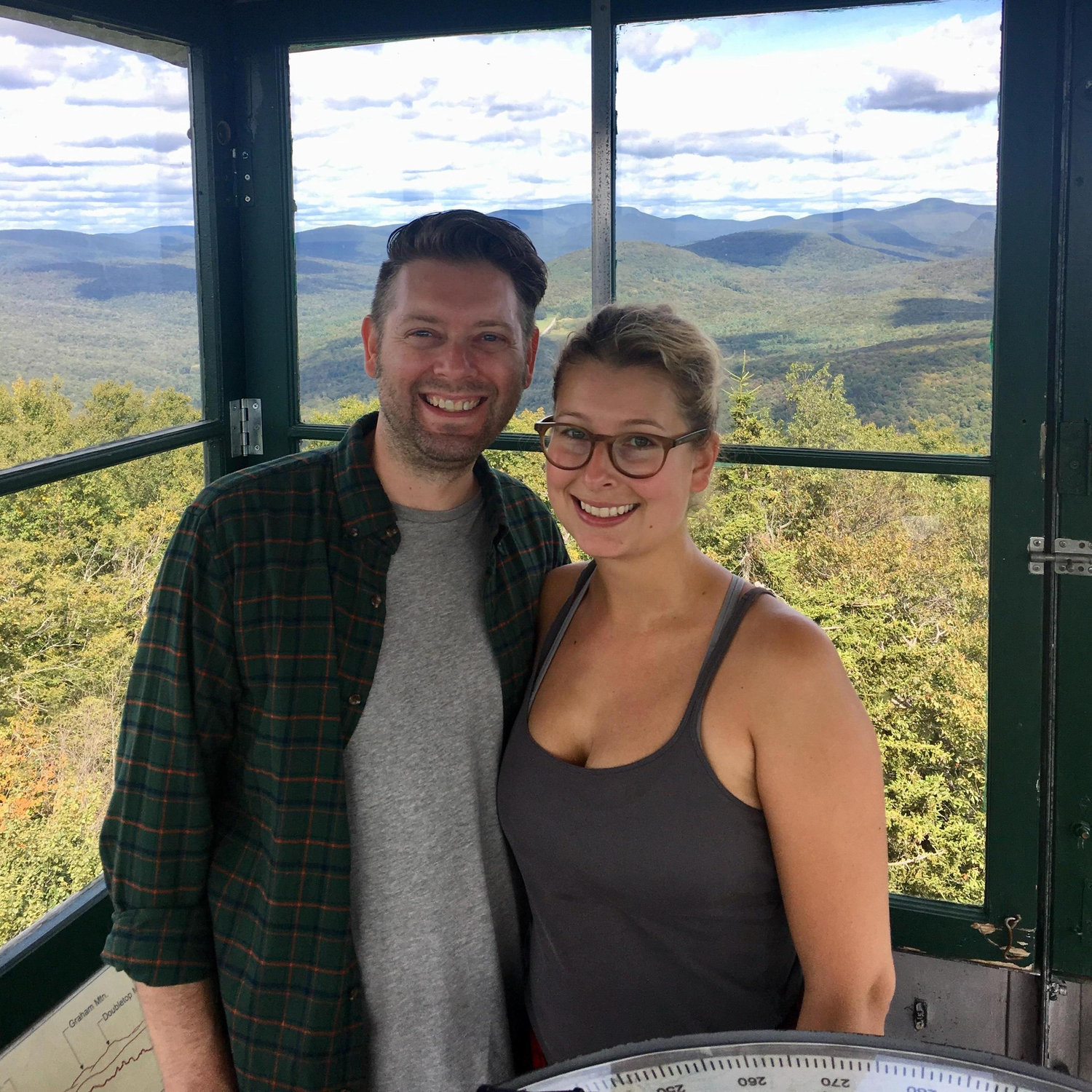 Top of a fire tower in Upstate NY 2019