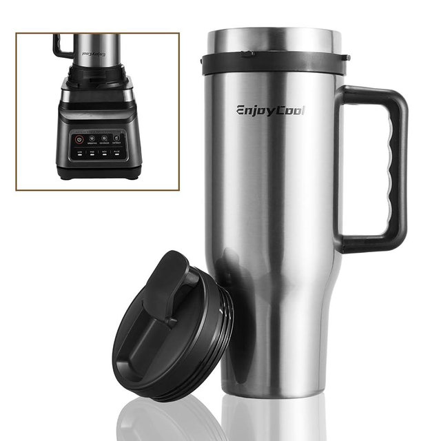 40oz Insulated Ninja Blender Cups Replacement with Lid,3-in-1 Insulated Stainless Steel Tumbler With Handle ,Smoothie Cup Holder Friendly,Compatible with Ninja BN751,BN401, BN801, SS101,SS151etc