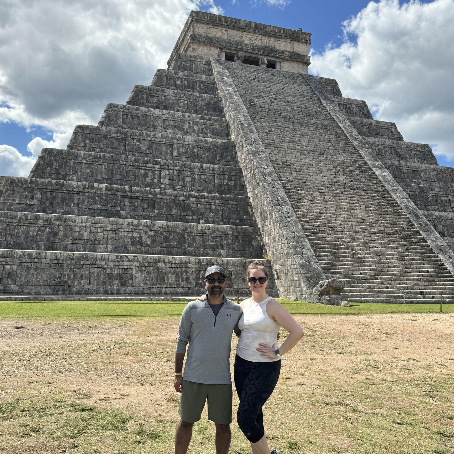 Learning about the wonders of Chichen Itza in Mexico