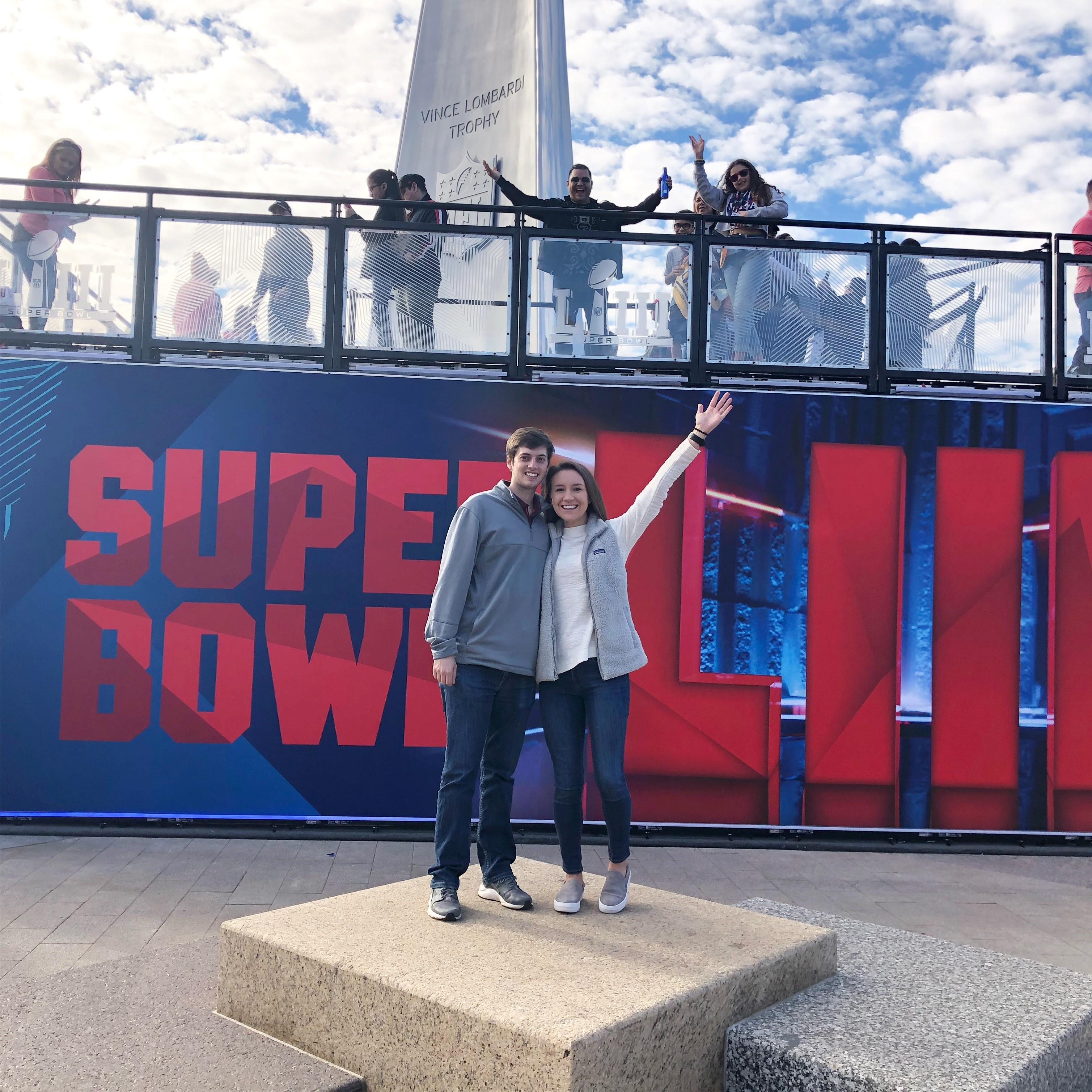 Jason moved to Atlanta, GA after graduation. I happened to visit him the weekend of the super bowl, but we didn't go to the game.