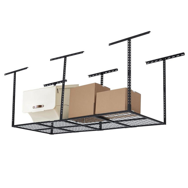 GarveeHome Garage Ceiling Storage Racks - Heavy Duty, 96'' * 36'', Adjustable Cold Rolled Steel Racks, 600 lb. Loading Weight Capacity