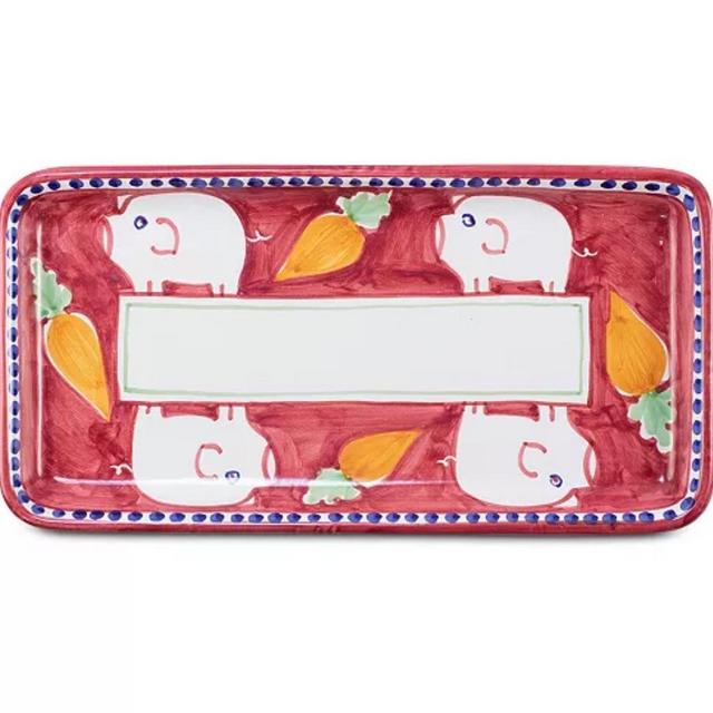 Campagna Rectangular Platter - Red