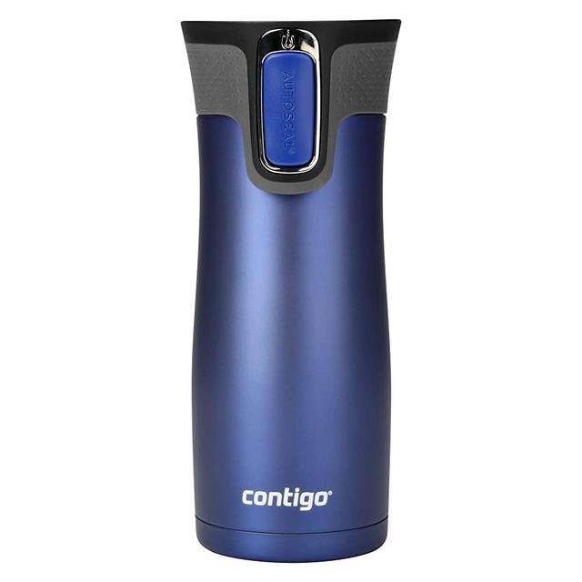 Contigo Autoseal West Loop Stainless Steel Travel Mug, 16 Oz, Deep Blue