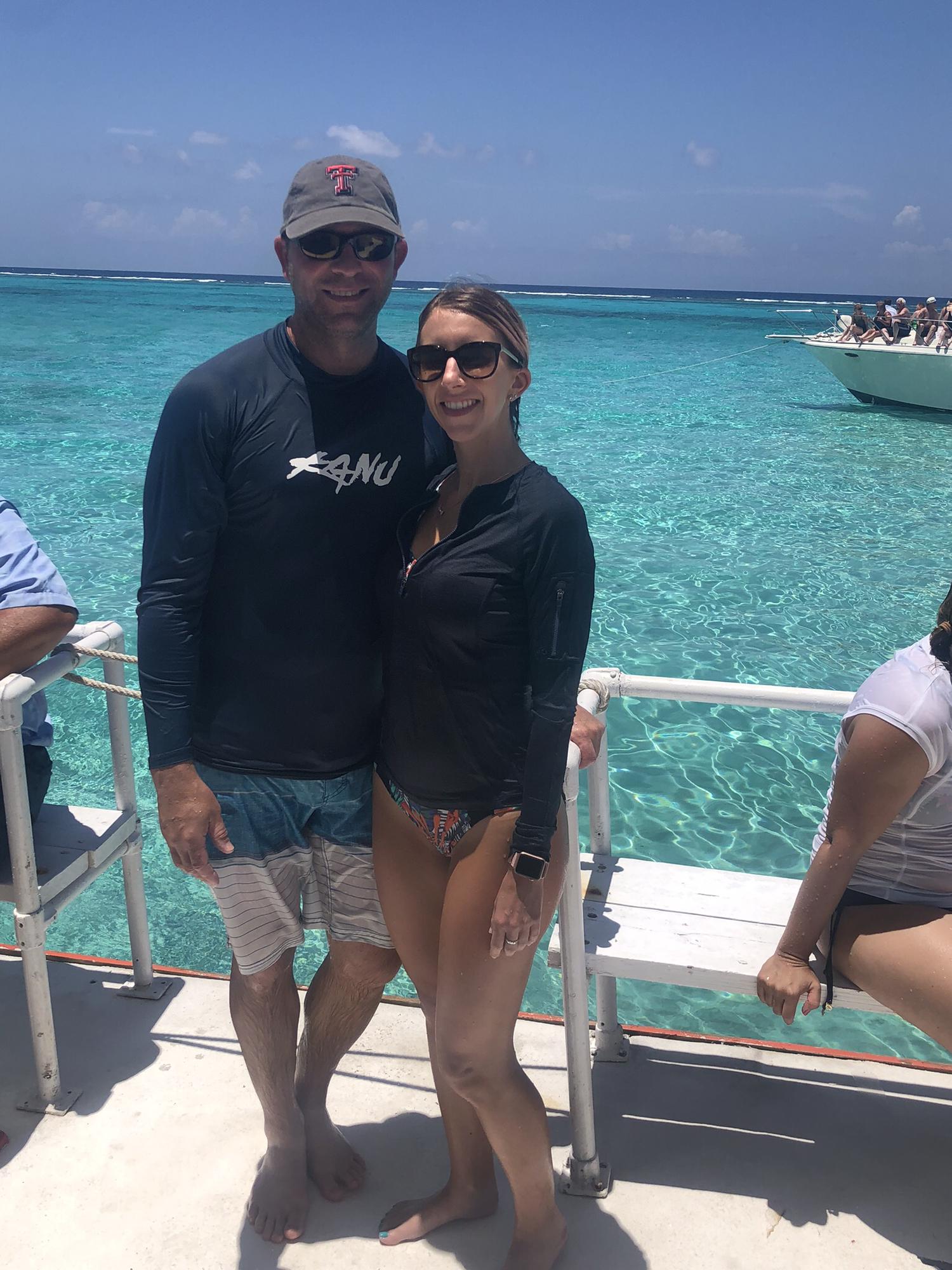 Sting ray time.  Another fun cruise adventure.