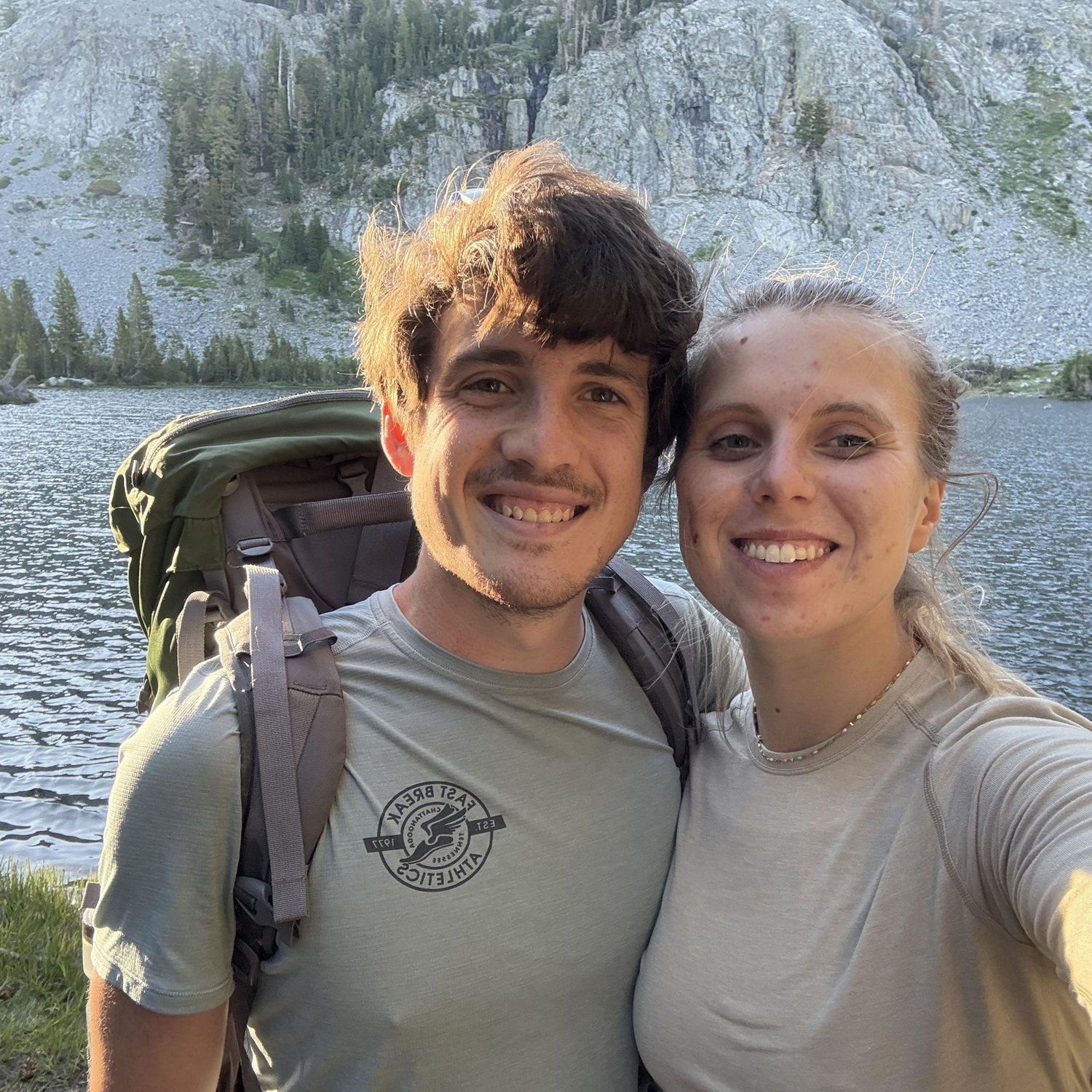 Backpacking outside Mammoth, CA. Not pictured: billions of mosquitoes