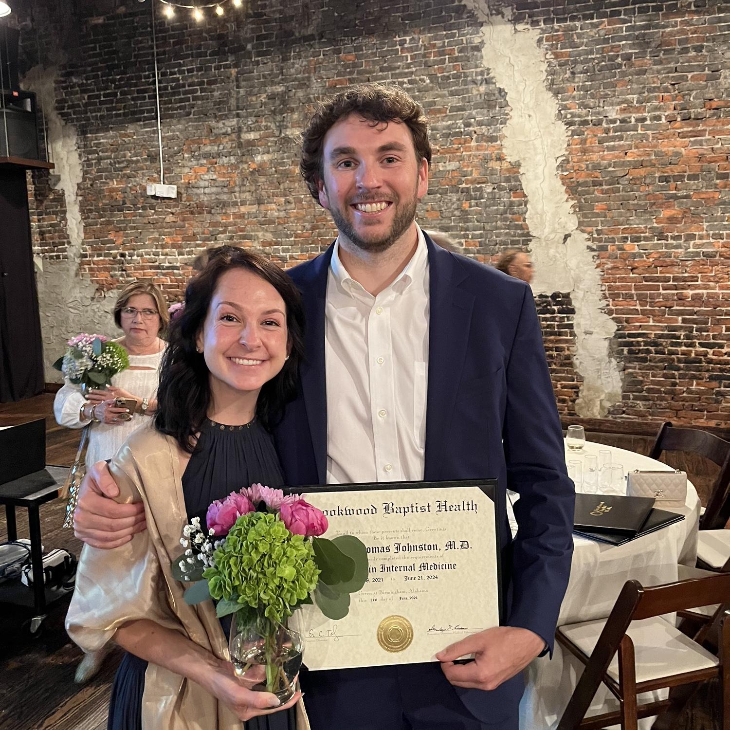 Thomas finishing residency!