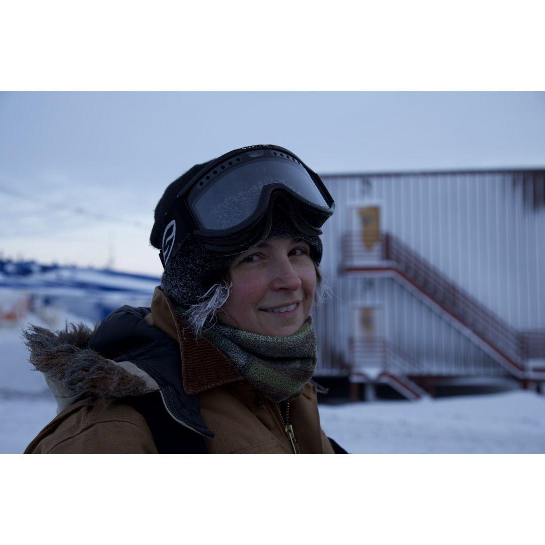 One of our first hikes together in Antarctica where we met