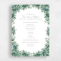 White Wedding Program - Chai