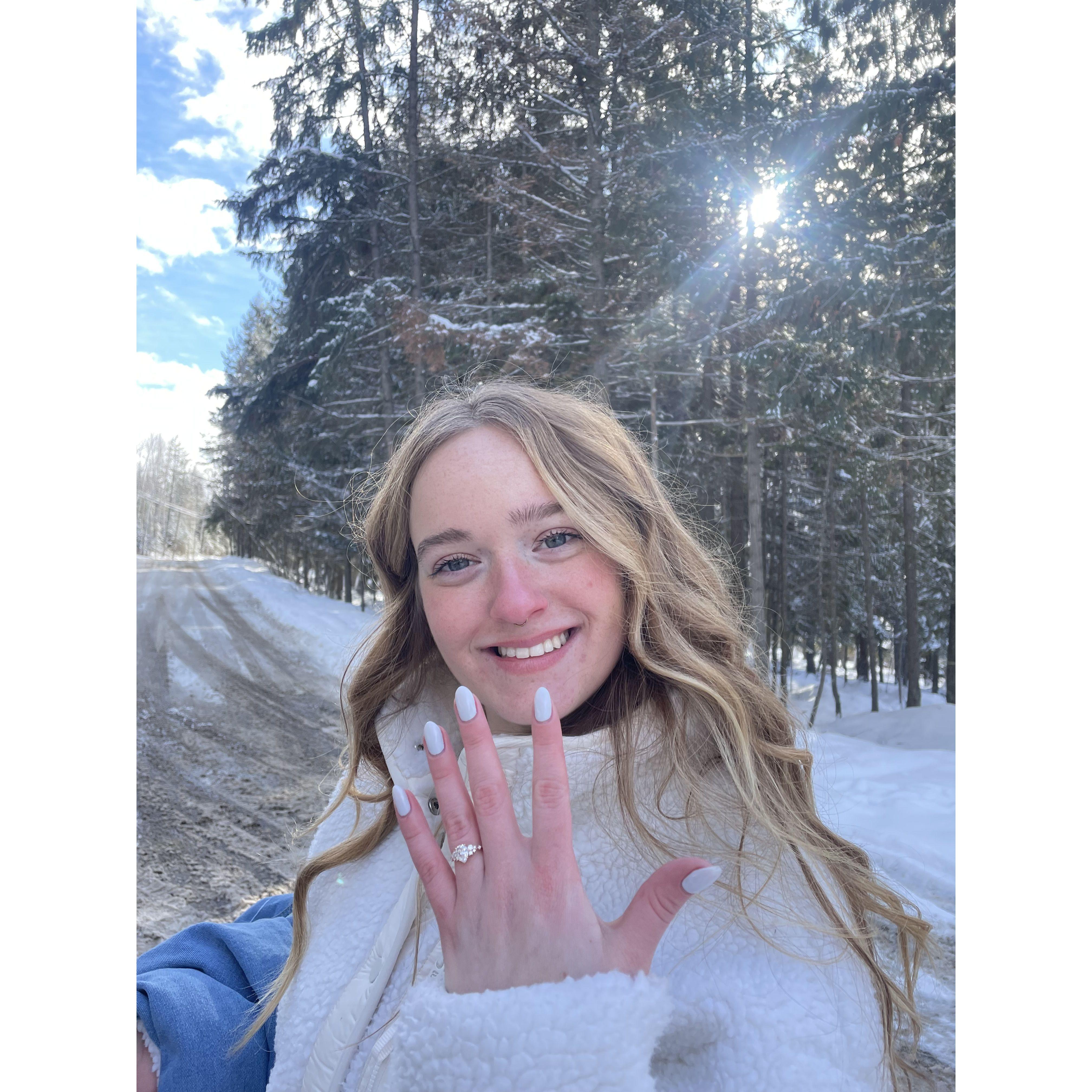 He popped the question!