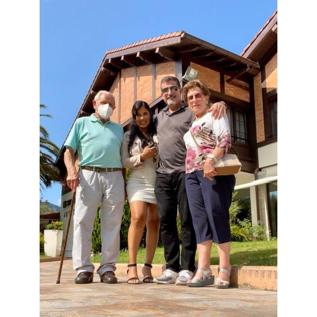 With Tia Itziar and Julian in Irun, Spain