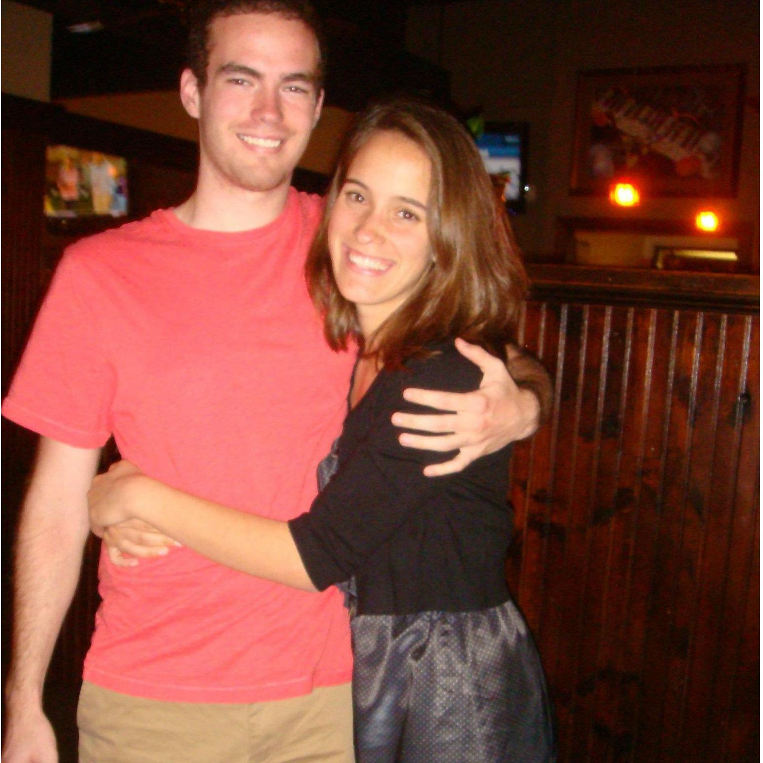 This is our first photo together. It was taken on Nora's 19th birthday.