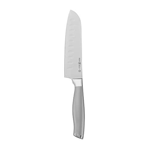 HENCKELS Modernist Hollow Edge Santoku Knife, 5", Grey