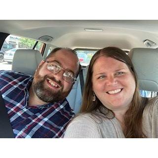 Right after we met - proof of life for our friends. LOL