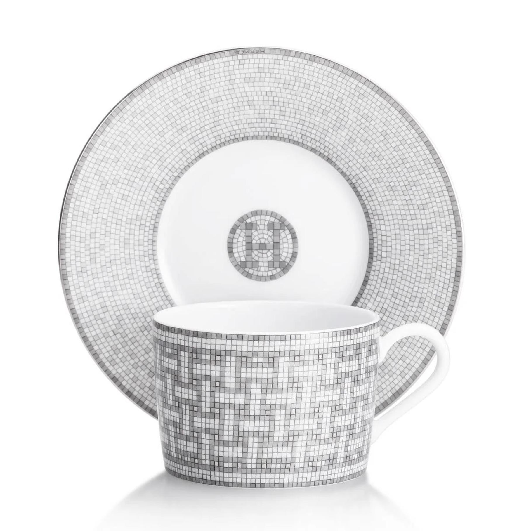 Mosaique Au 24 Platinum Breakfast Cup and Saucer