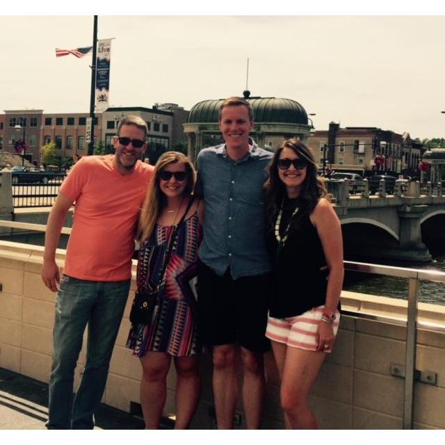 We met up with Andrea & Kyle in St. Charles' cute downtown!