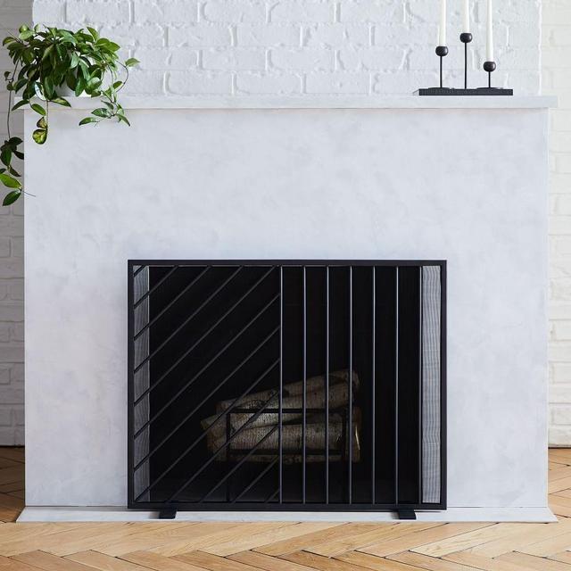 Parellel Lines Fireplace Screen