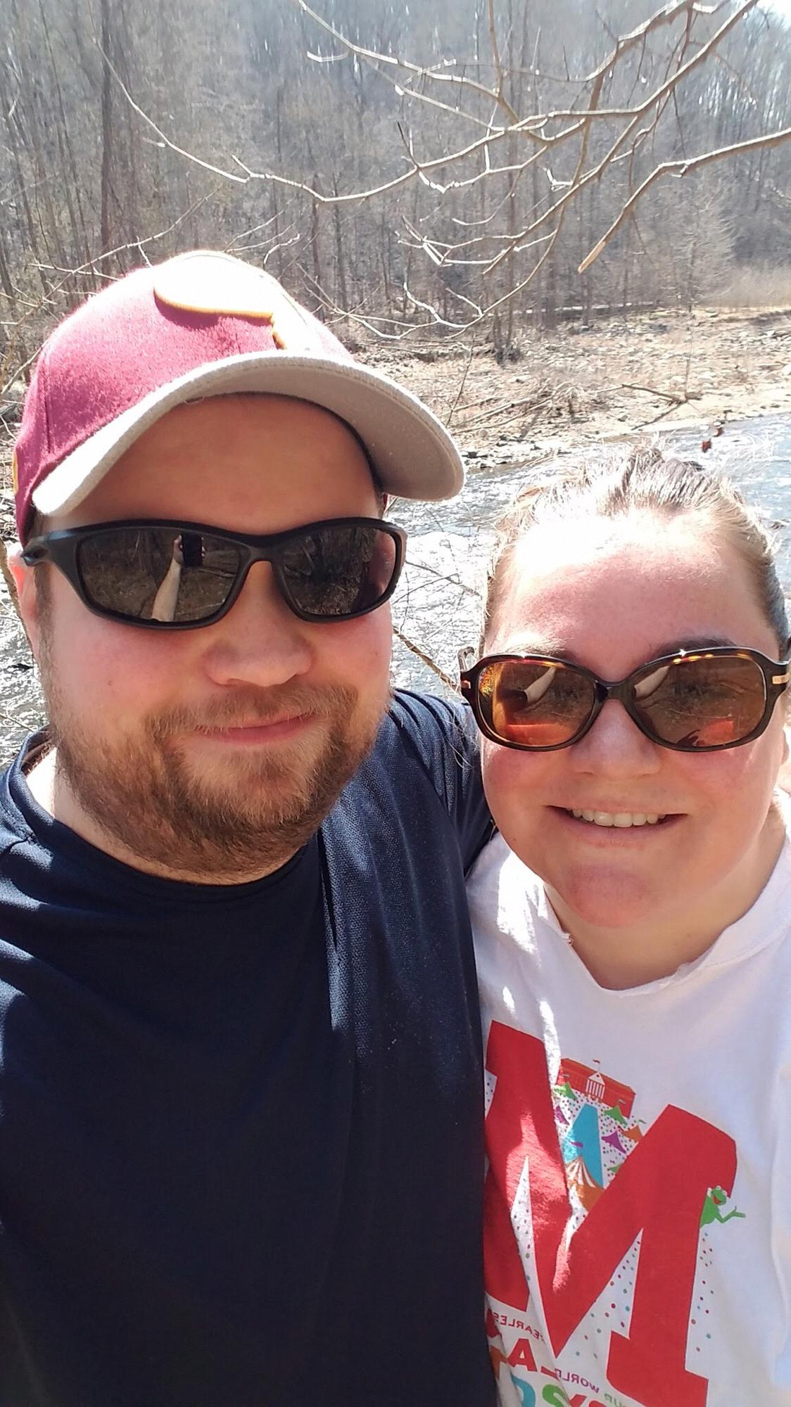 After a walk in Patapsco State Park, April 2018