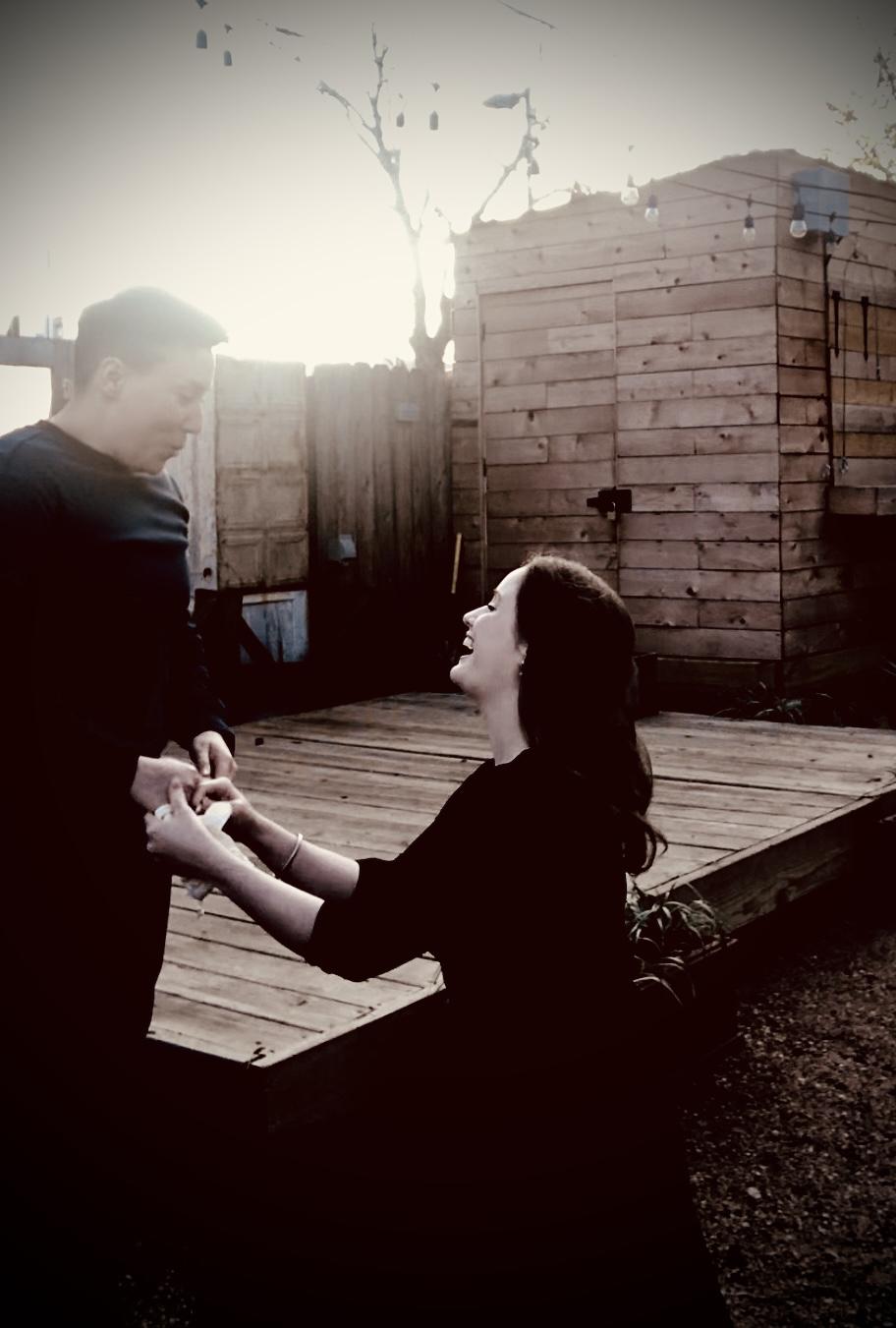 When Sarah proposed.
