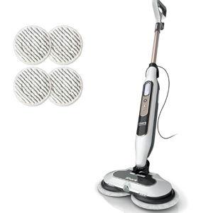 White - Shark Steam & Scrub with Steam Blaster Technology All-in-One Hard Floor Steam Mop with 3 Steam Modes & LED Headlights S8201, Rotator White