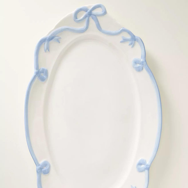 Benedita Bow Ceramic Stoneware Platter