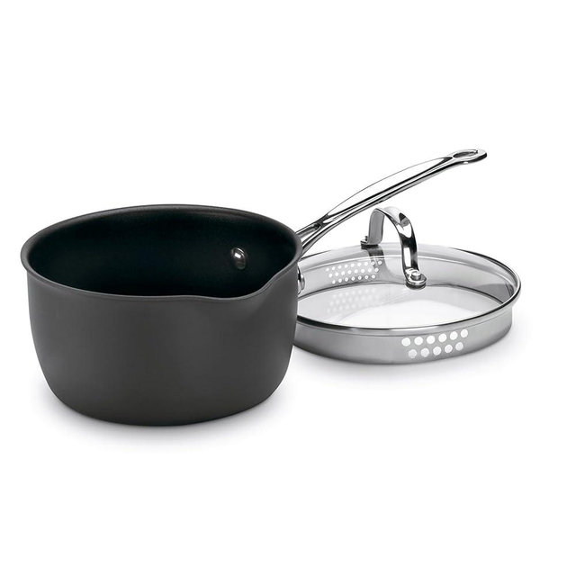 Cuisinart Chef's Classic PURELYCERAMIC™ and PFAS-Free Nonstick Hard-Anodized 2-Quart Pour Saucepan and Lid, 619C-18P