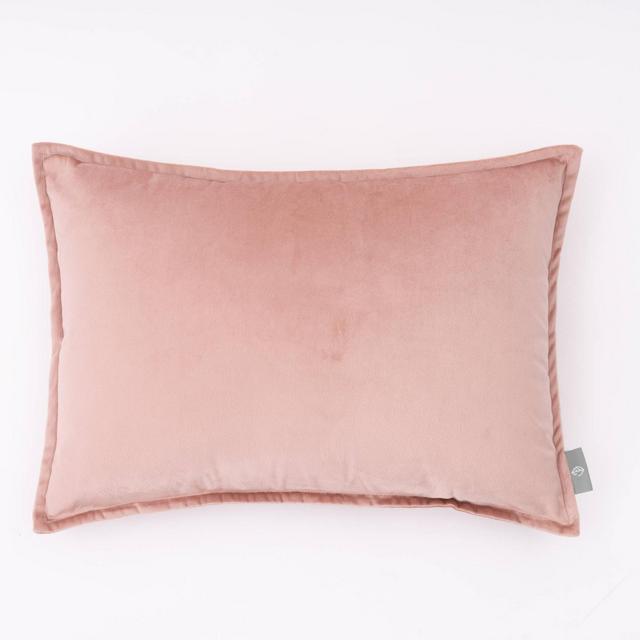14"x20" Oversize Haven Dutch Velvet Lumbar Throw Pillow Peach - freshmint