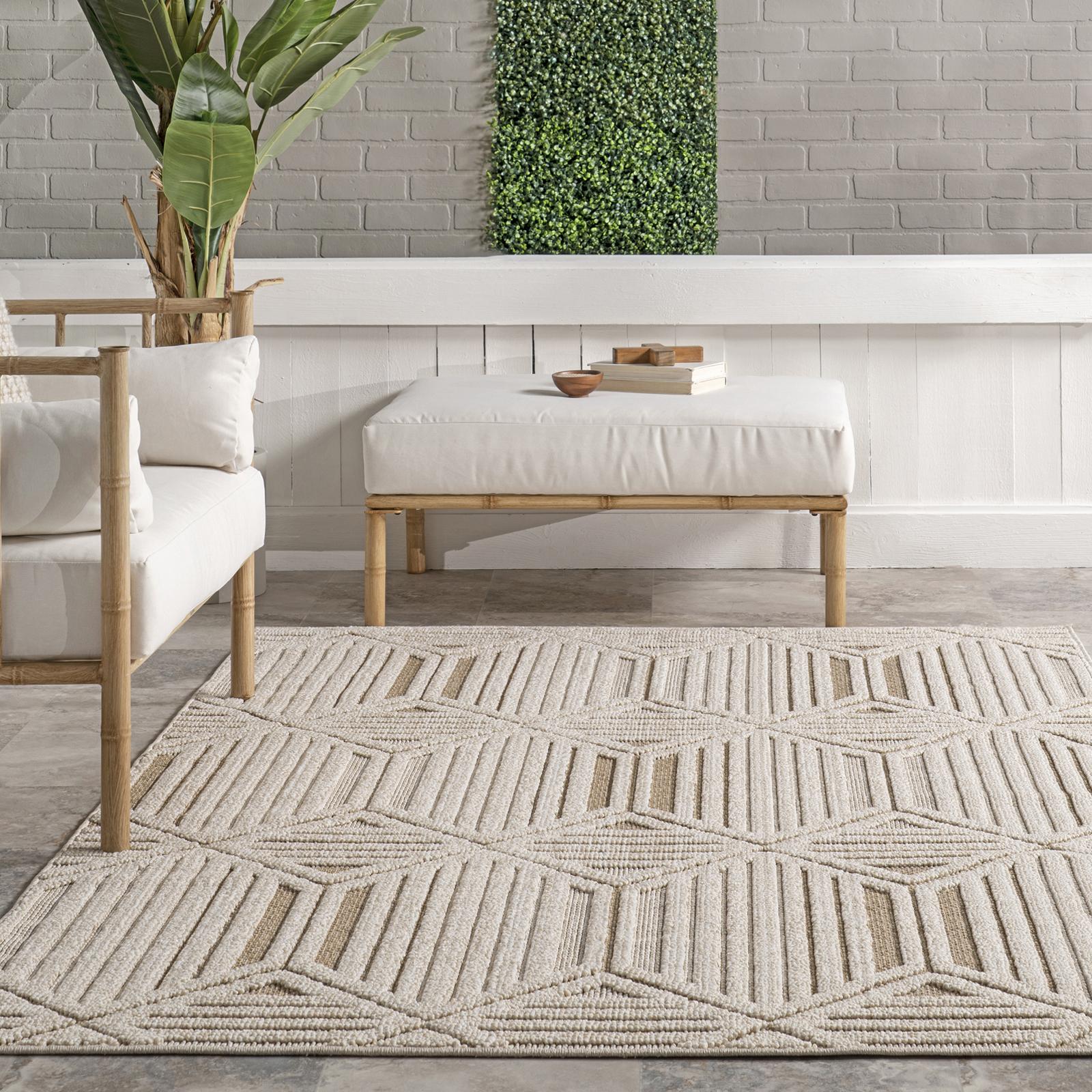 nuLOOM Rugs, Letitia Raised Diamond Indoor/Outdoor Area Rug Zola