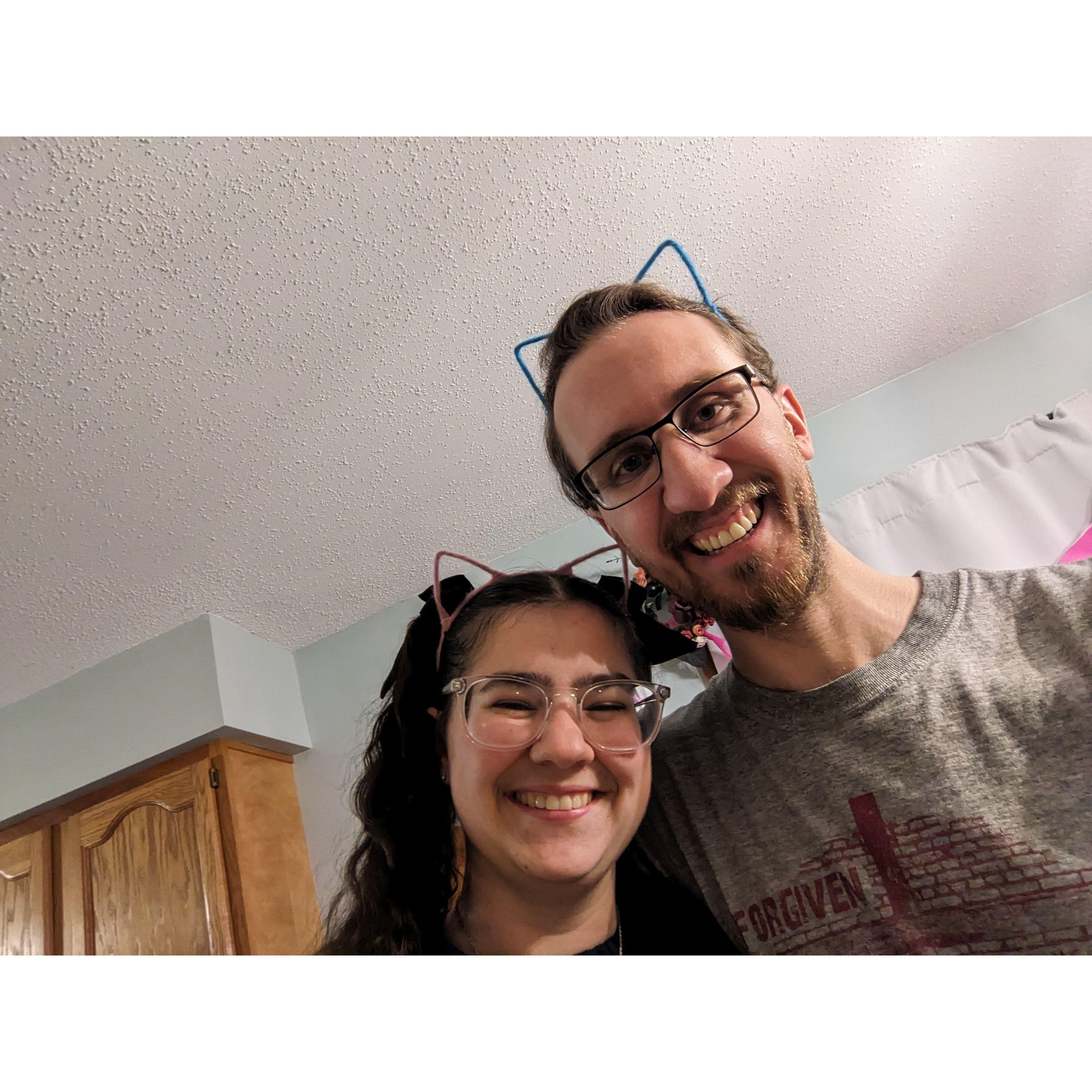 Nieces cat themed birthday party.