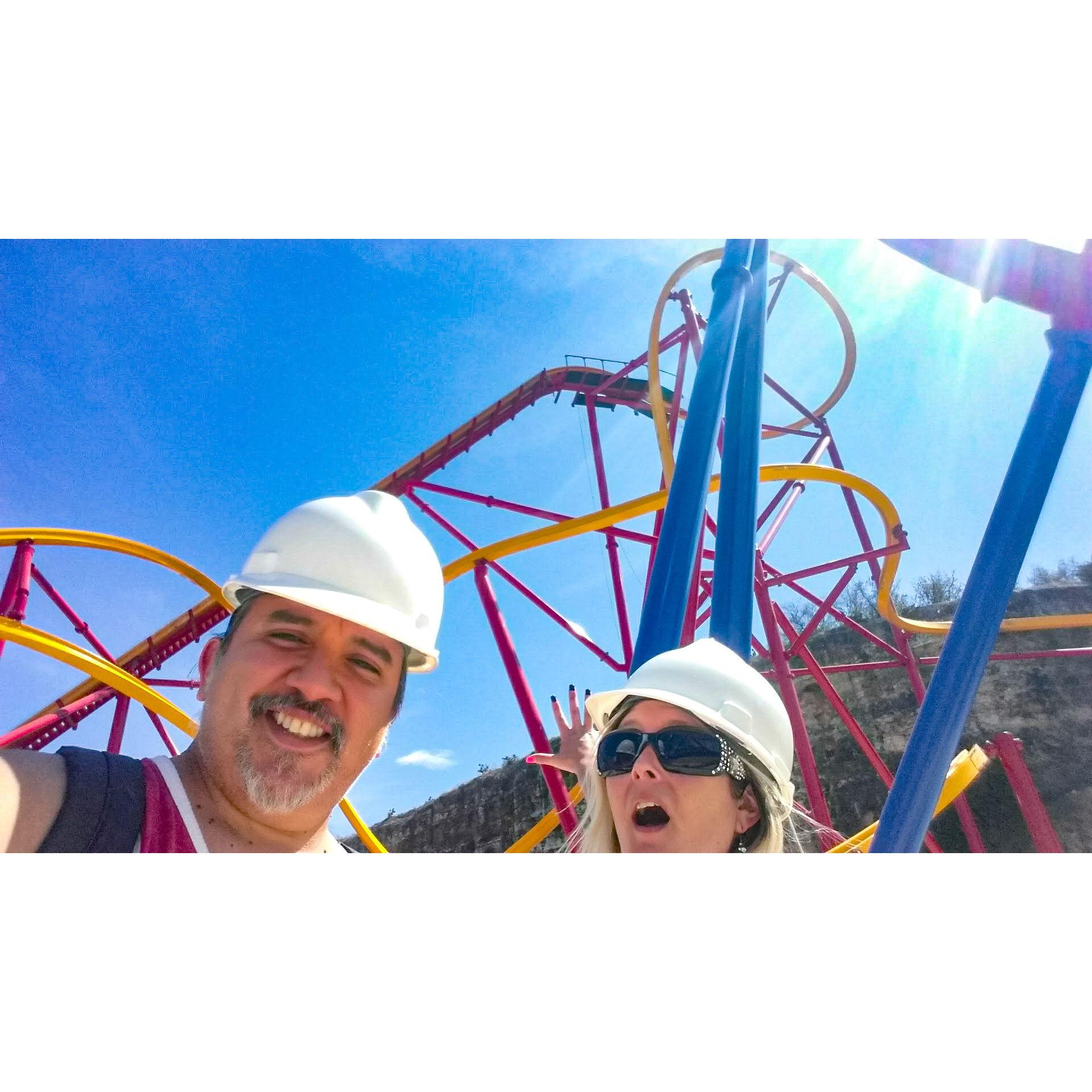 Construction tour of Wonder Women Golden Lasso Coaster