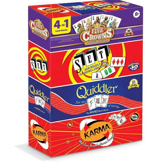 Five Crowns 4 Pack Bundle Card Games for Kids – Card Games for Adults, Family Games Night, Card Games for Families, Multi-Player, Screen Free, Travel Games, Playing Cards, Memory Game, Learning Games