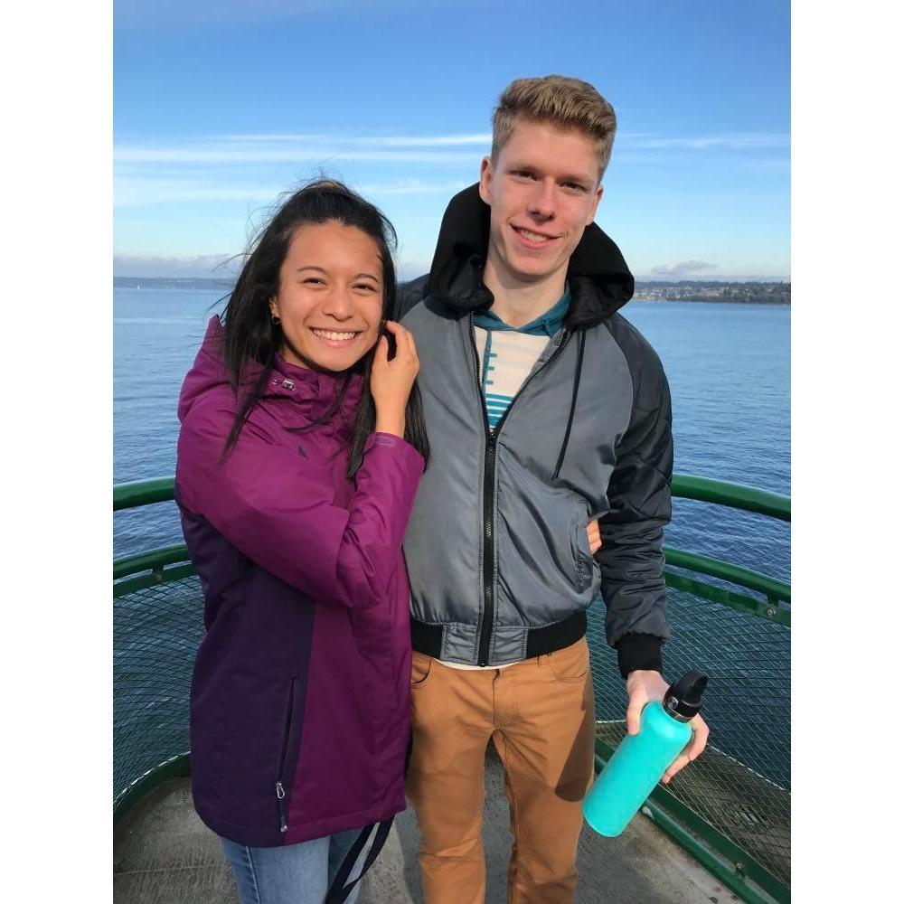 A windy ferry ride