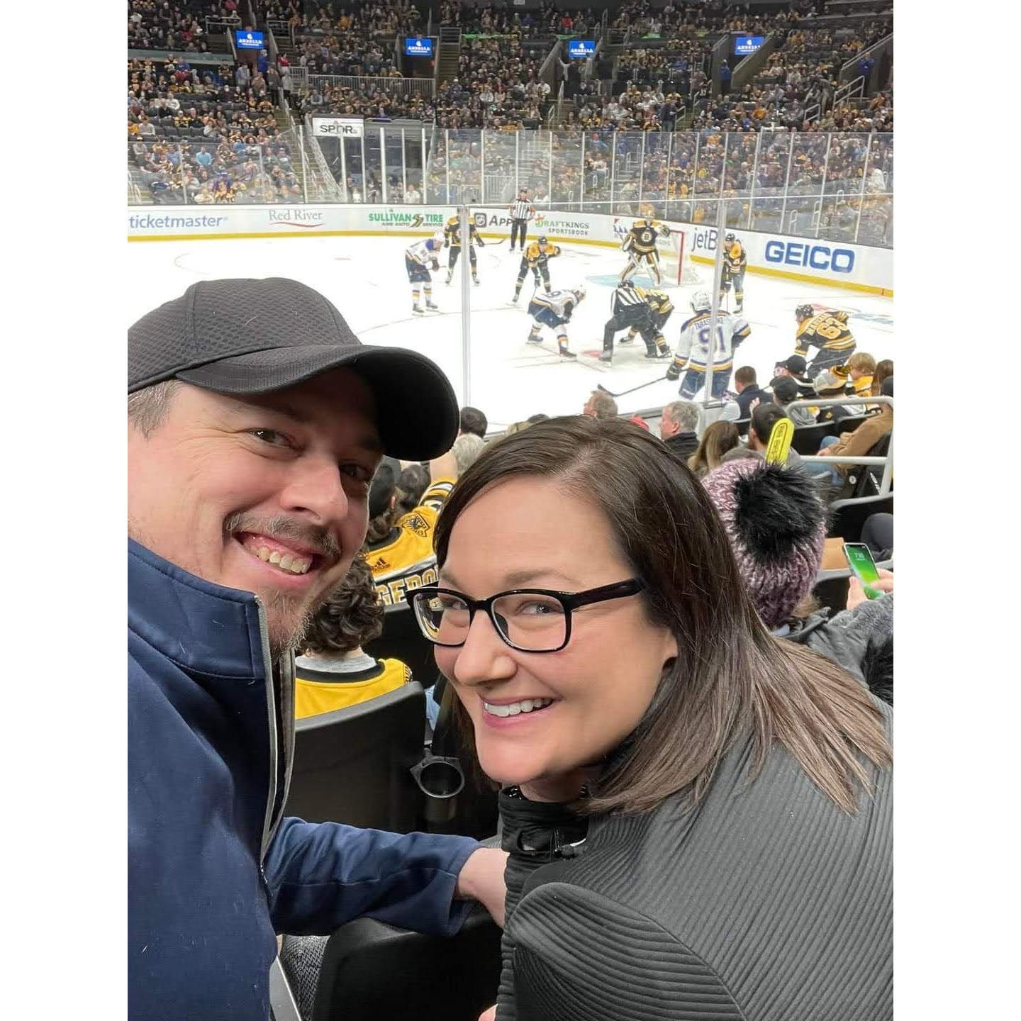 First Bruins game together!!