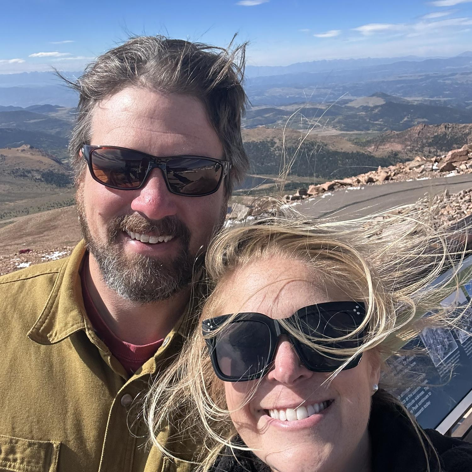 At the top of Pike’s Peak