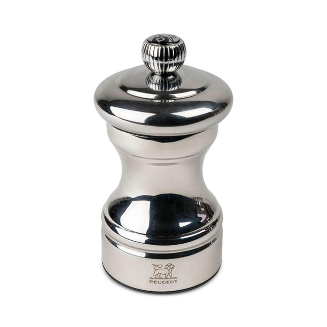 Peugeot Bistro Chef Shiny Pepper Mill, Stainless Steel, 4"