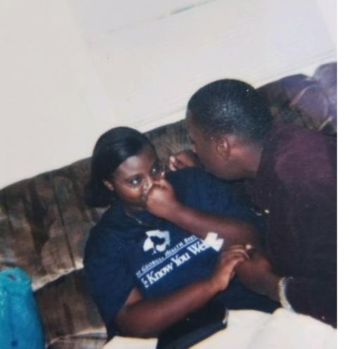 I initially thought this was the picture of when Steve 1st proposed, but it is actually when he serenaded me before we were married! We were 19 here  Always the romantic type!