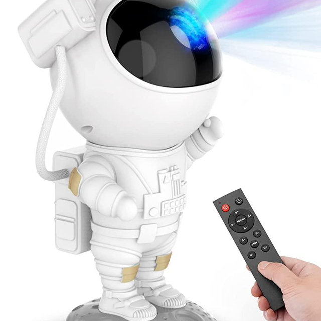 SunTime Star Projector Galaxy Night Light - Astronaut Starry Nebula Ceiling LED Lamp with Timer and Remote, Gift for Kids Adults for Bedroom, Christmas, Birthdays, Valentine's Day etc.