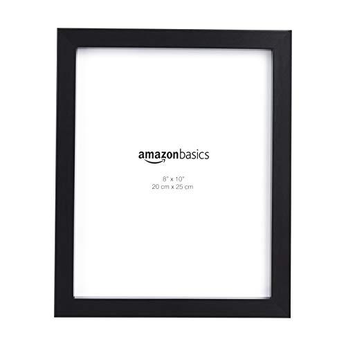 AmazonBasics Photo Picture Frame - 8" x 10", Black, 2-Pack