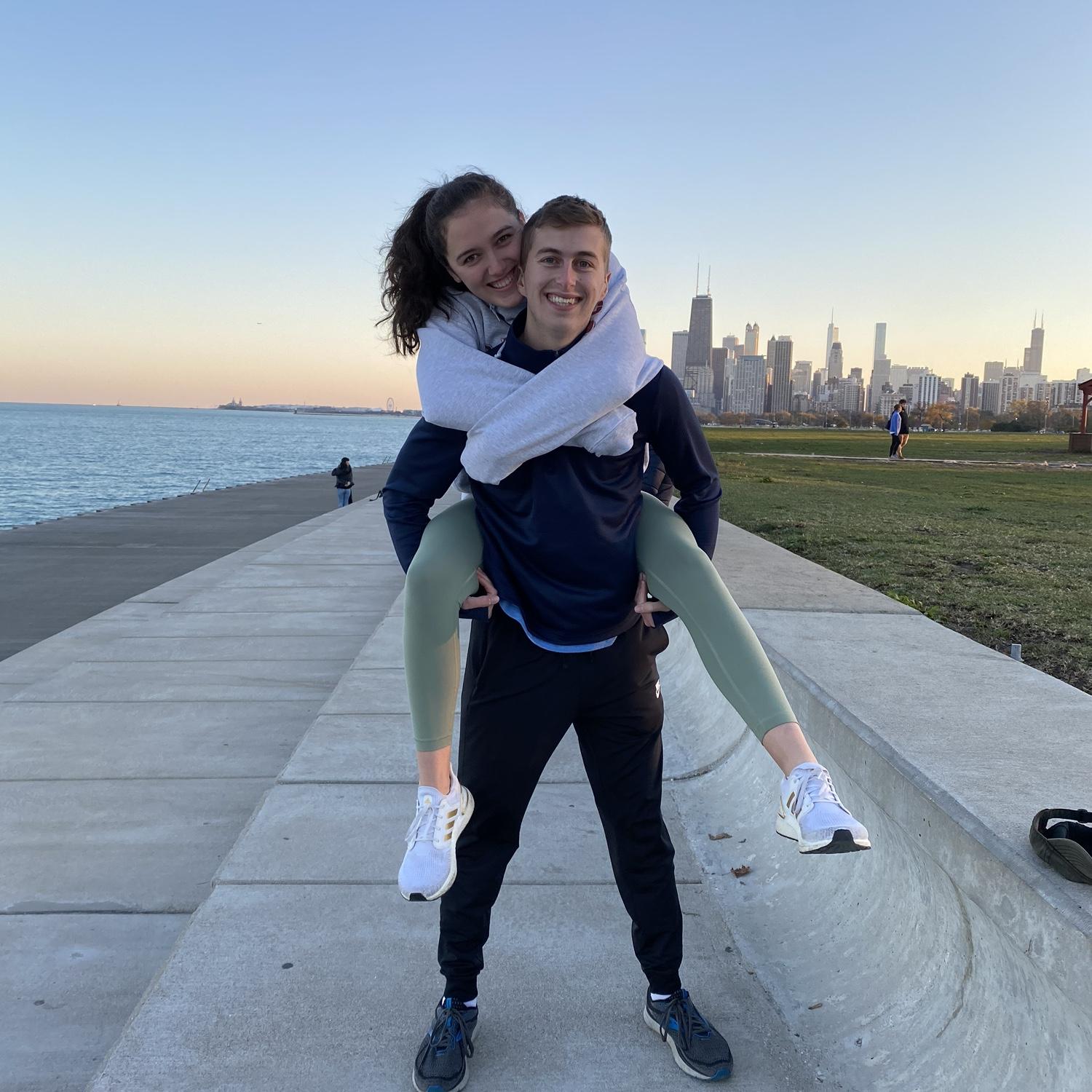I moved to Chicago after graduation and Matt was getting his Masters Degree in Accounting/taking the CPA exams, so we did long distance for awhile!