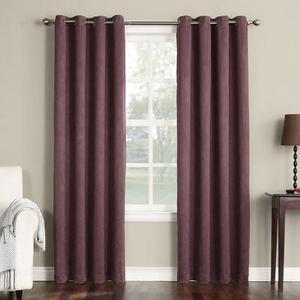 Gunther Crushed Room Darkening Grommet Curtain Panel Thistle 50"x95" - Sun Zero