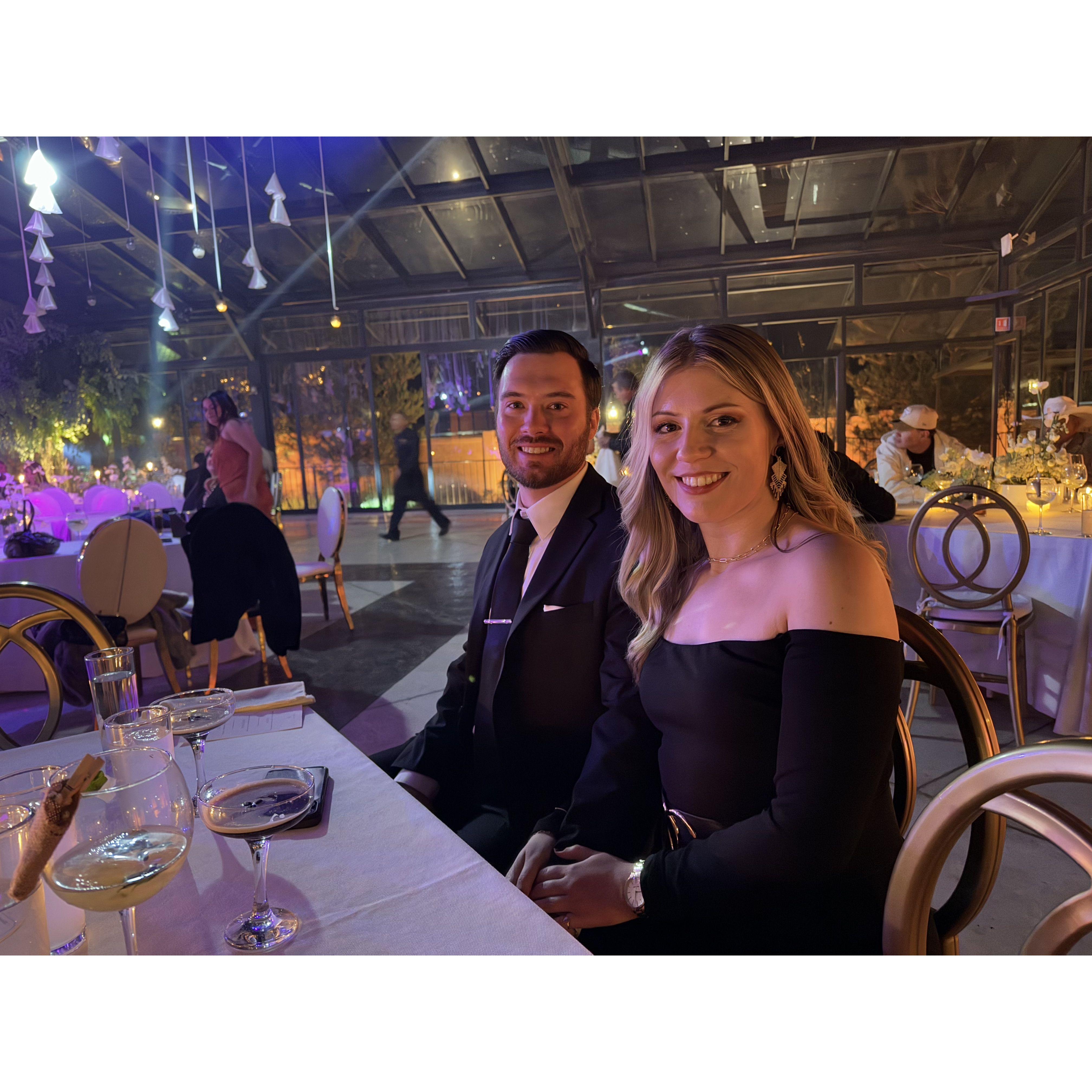 Dressed up for a wedding in Mexico!