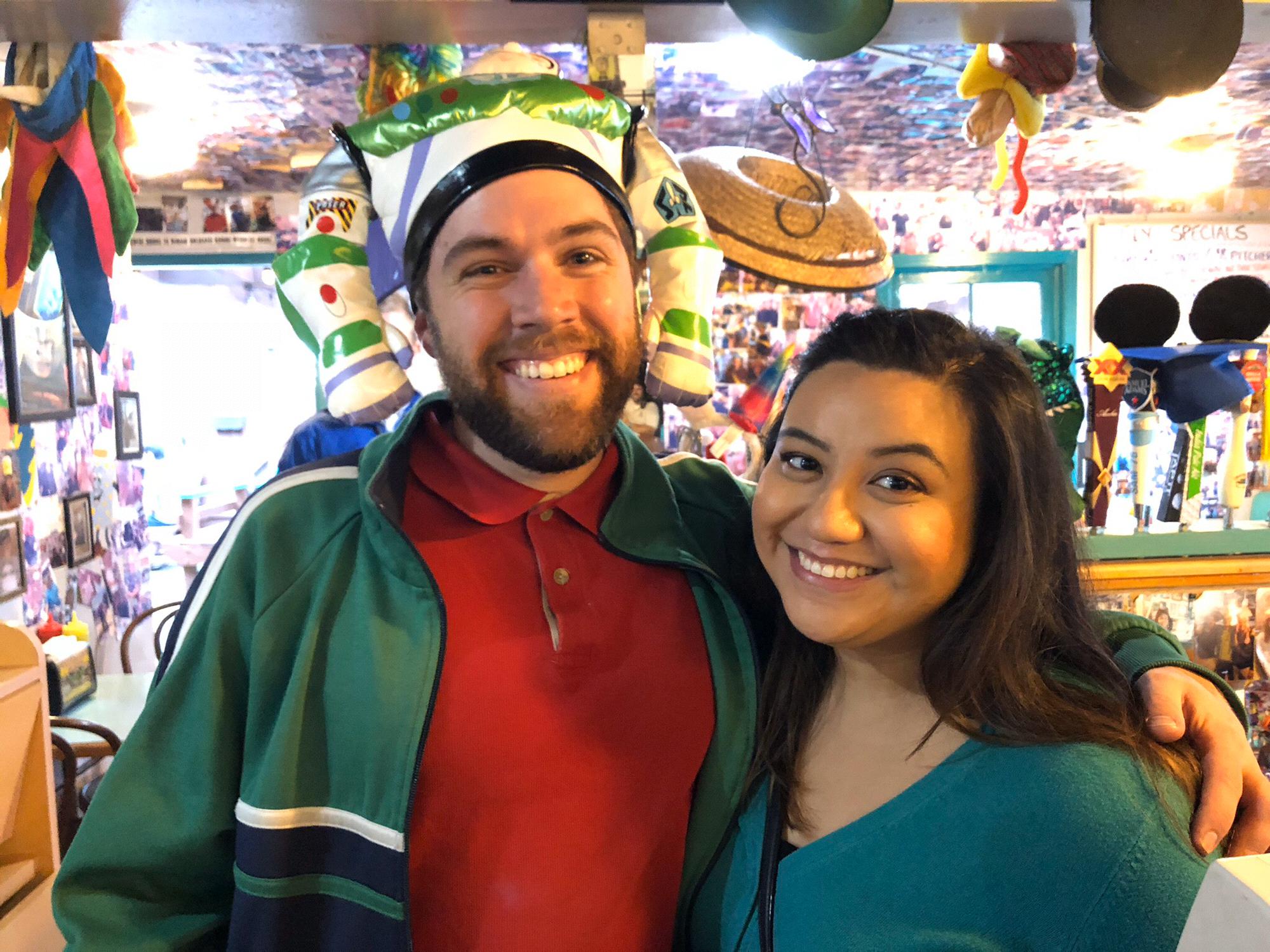Krhystyne and Ryan LOVE Sylvester's Burgers in Los Osos.