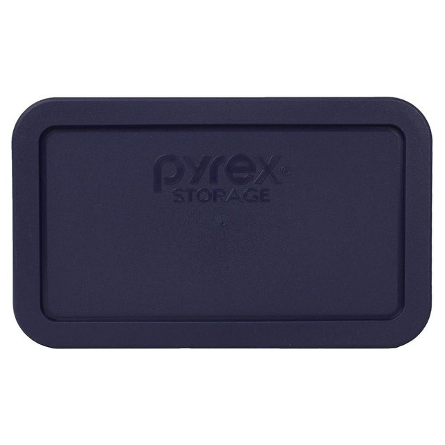 Pyrex Blue Oblong Plastic Storage Cover 4.8 Cup 7214-PC