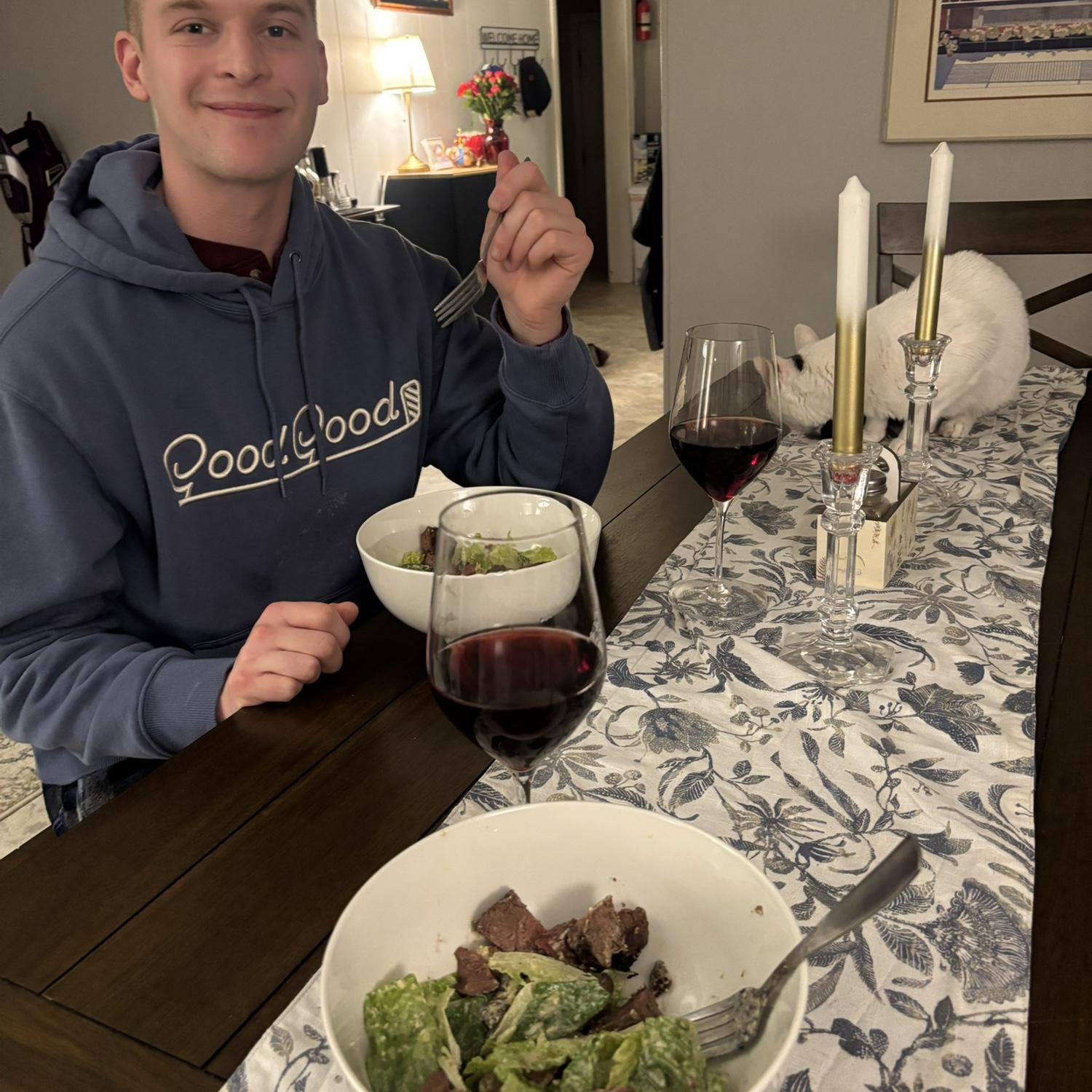 Steak dinner date night!