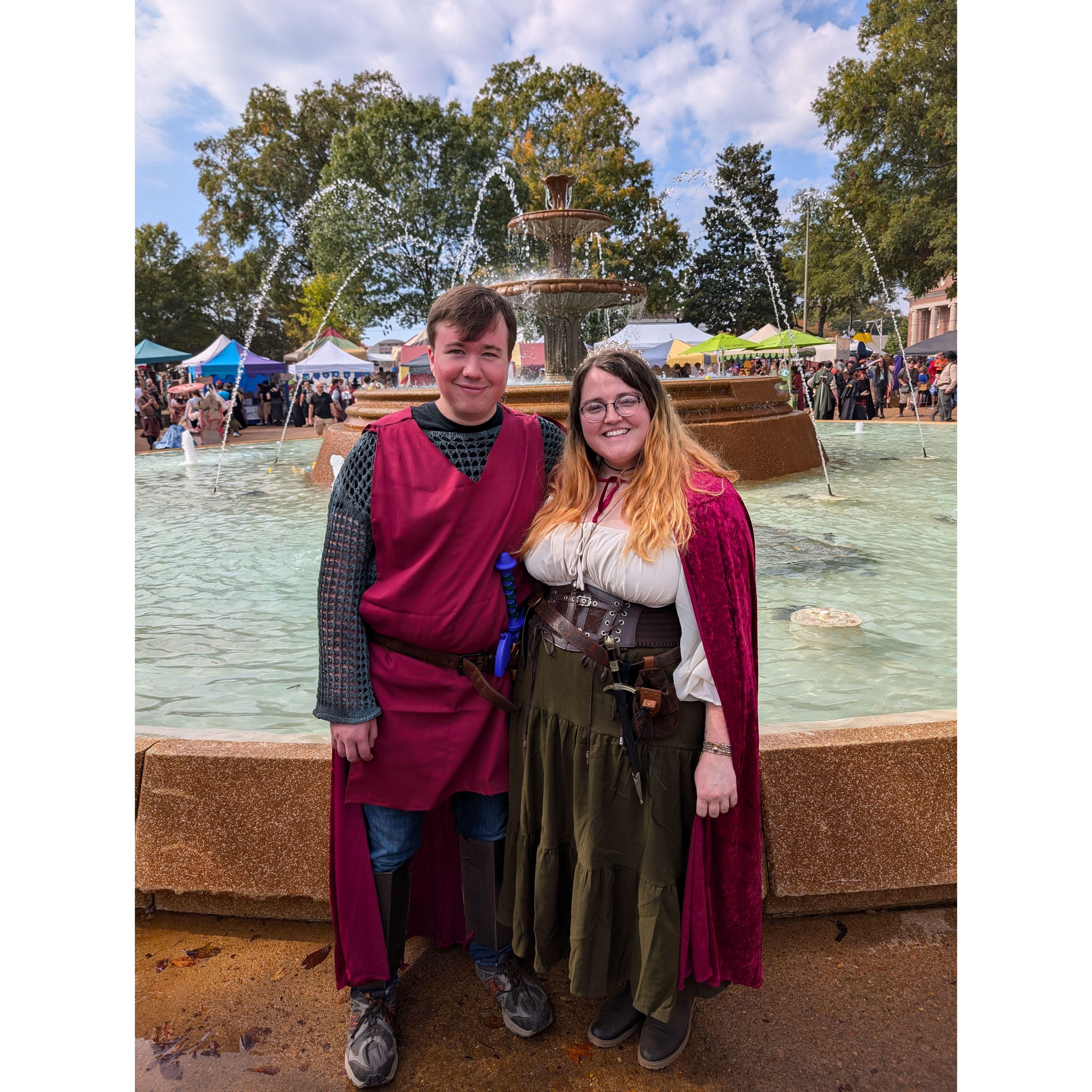 Our first Renaissance Fair together